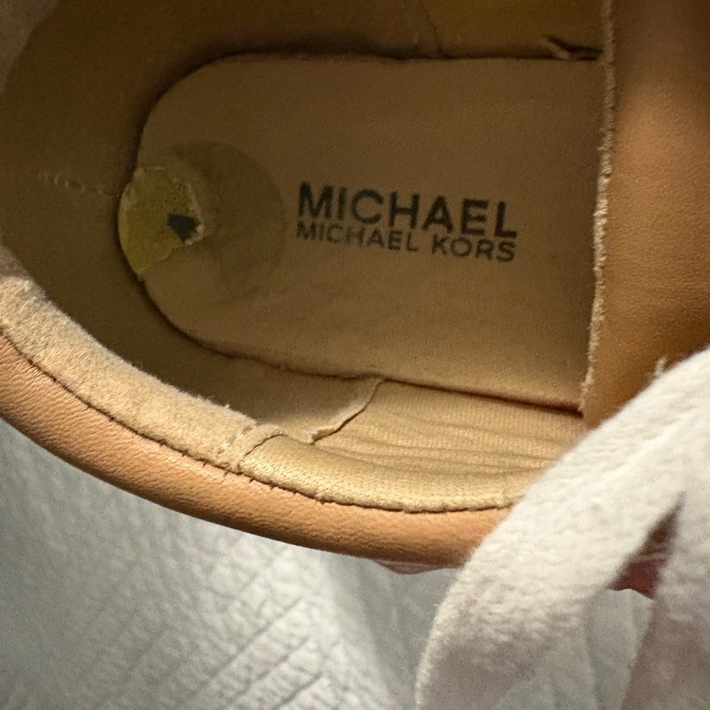 Michael Kors Tan and White Sneakers - Picture 2 of 3